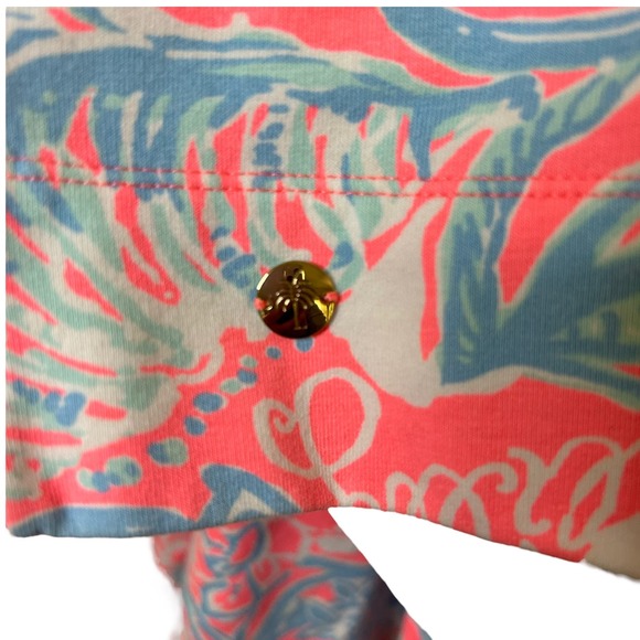 Lilly Pulitzer Summer Siren Pink Floral Estrada Mini Shift Dress | Size Small - Picture 9 of 10